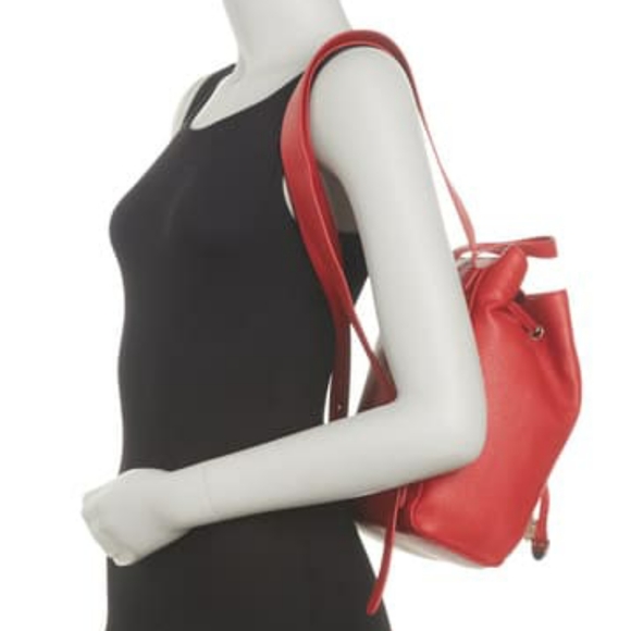 Love Moschino Pebble Red Drawstring Backpack main image 4
